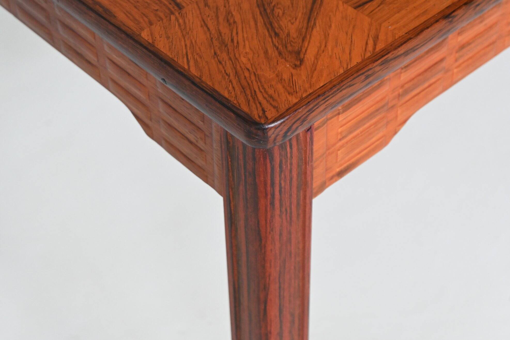 Grande table basse Alberts Tibro en palissandre Danemark 1970