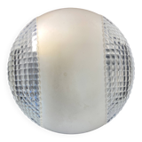 Industrial glass ceiling light, 60s-70s