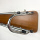 Porte-manteau rétro avec chrome et teck