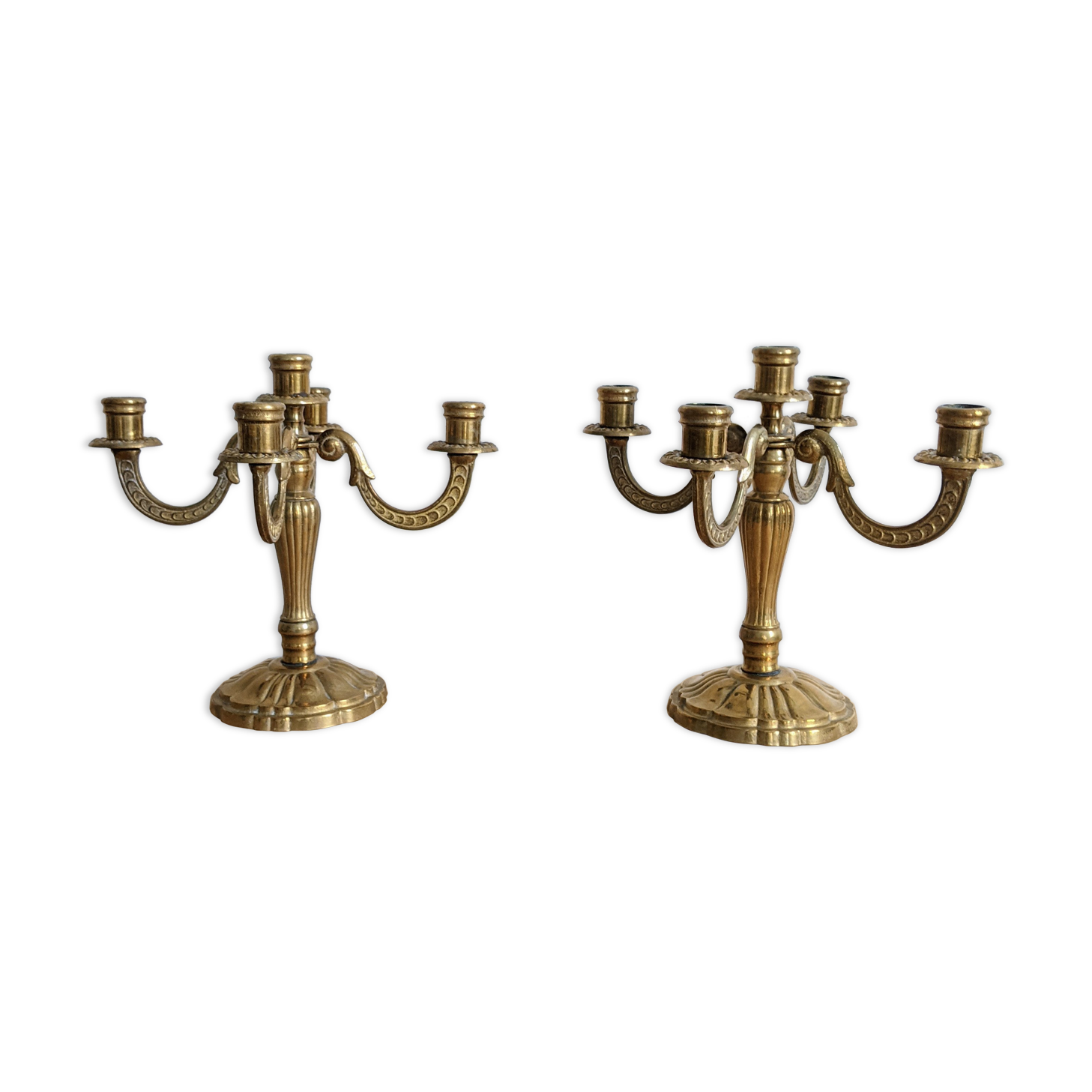 Lot de deux chandeliers