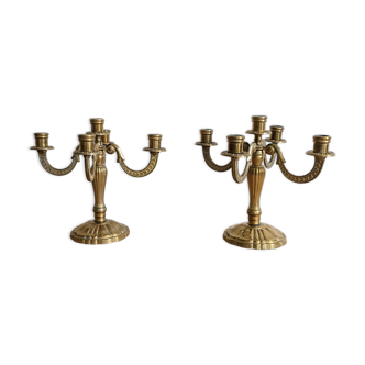 Lot de deux chandeliers