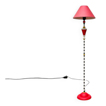 French vintage floor lamp by Olivier Villatte, 1980s.