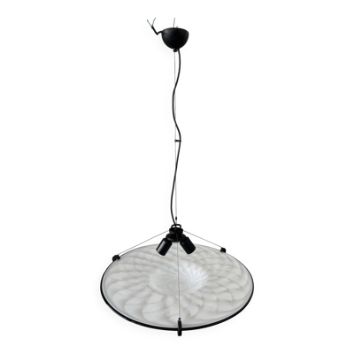 Grand lampadaire en verre de Murano vintage italien – Verre tourbillonnant – Années 1970/80.