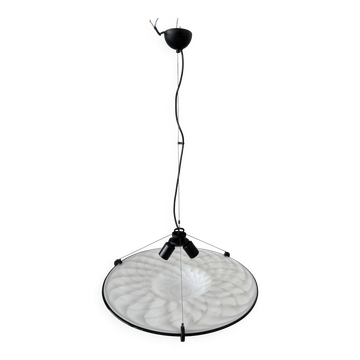 Grand lampadaire en verre de Murano vintage italien – Verre tourbillonnant – Années 1970/80.