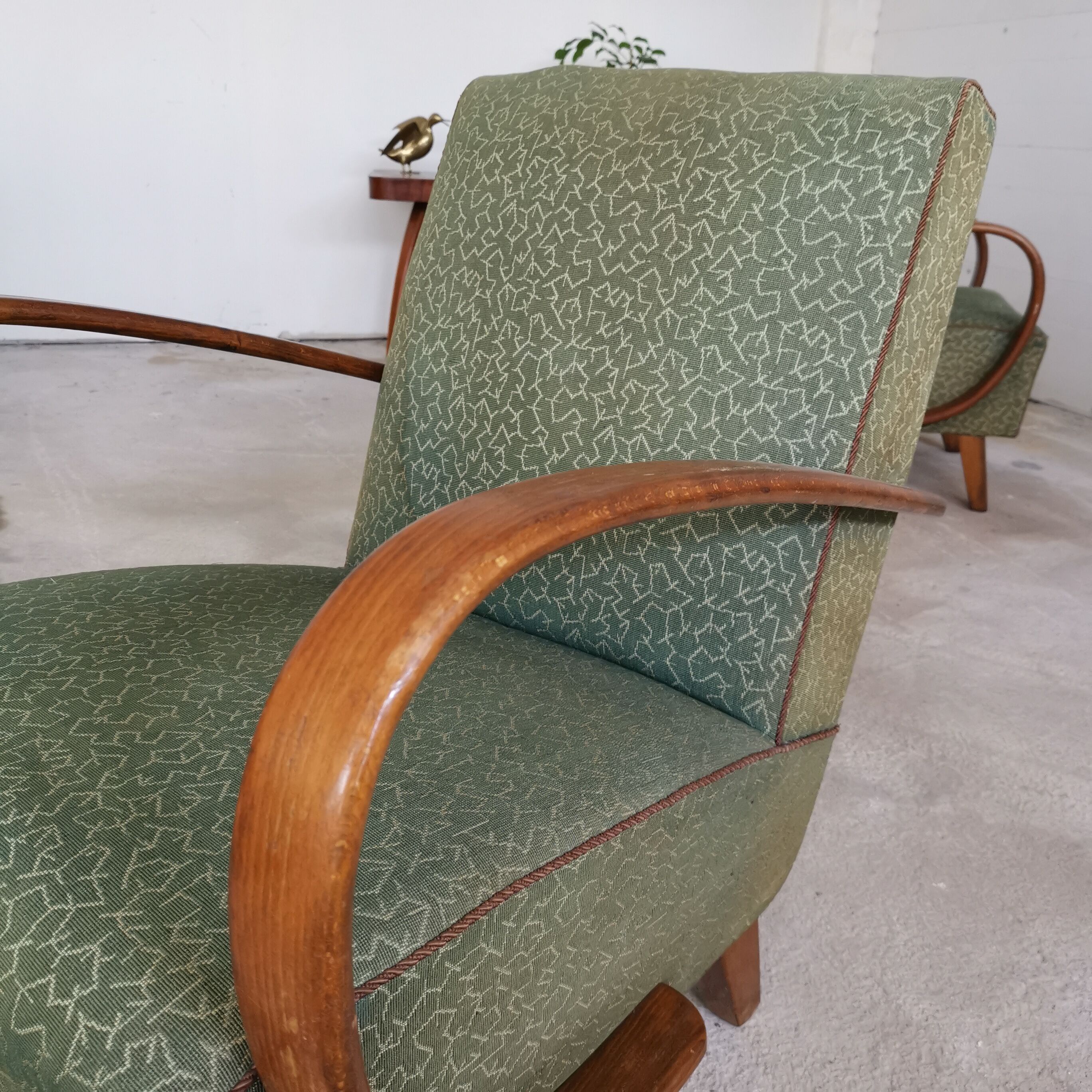 Pair of armchairs H72 by Jindrich Halabala for Ton - Thonet
