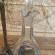 Silver and crystal oil and vinegar set