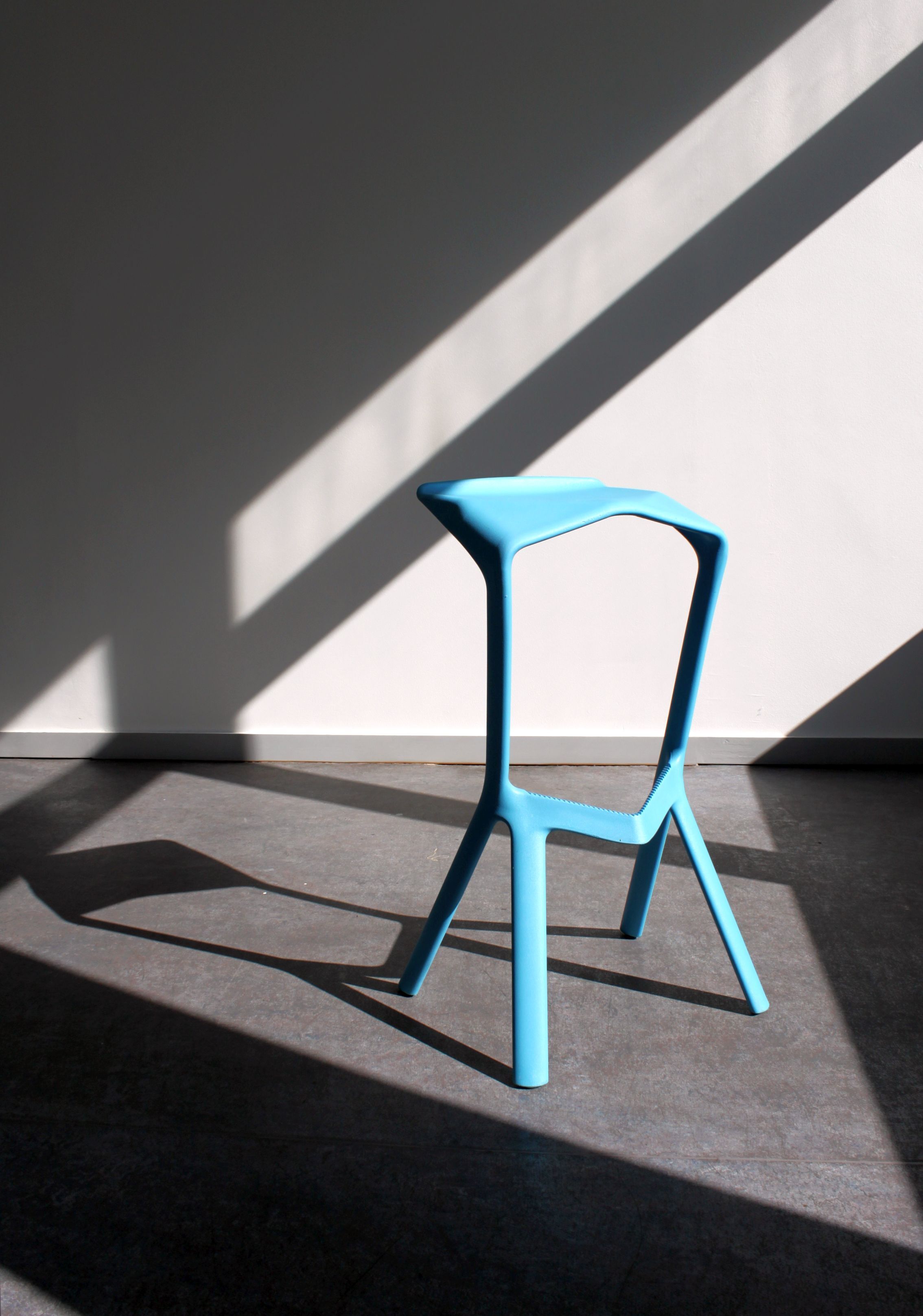 Pair of Muira bar stools by Konstantin Grcic for Plank, 2005.