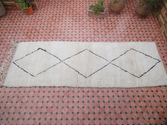 Beni ourain carpet 300 x 98 cm