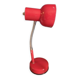 Bedside lamp desk red patinated metal