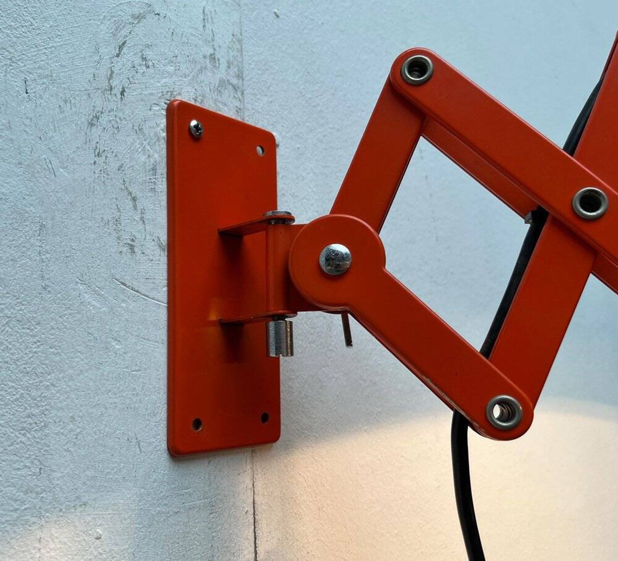 Mid-Century German Space Scissor Wall Lamp by Hustadt Leuchten, 1960s, set of 2