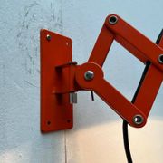 Mid-Century German Space Scissor Wall Lamp by Hustadt Leuchten, 1960s, set of 2