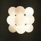 Brass and opaline glass Sputnik chandelier by Kaiser Leuchten