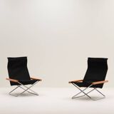 Set of 2 ny chairs by takeshi nii, 1950s japan.