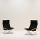 Ensemble de 2 chaises ny par takeshi nii, japon années 1950.