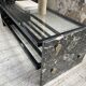 80s Italian marble and glass coffee table