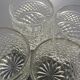 Set of 4 vintage glasses from the 60s-70s in moulded glass.