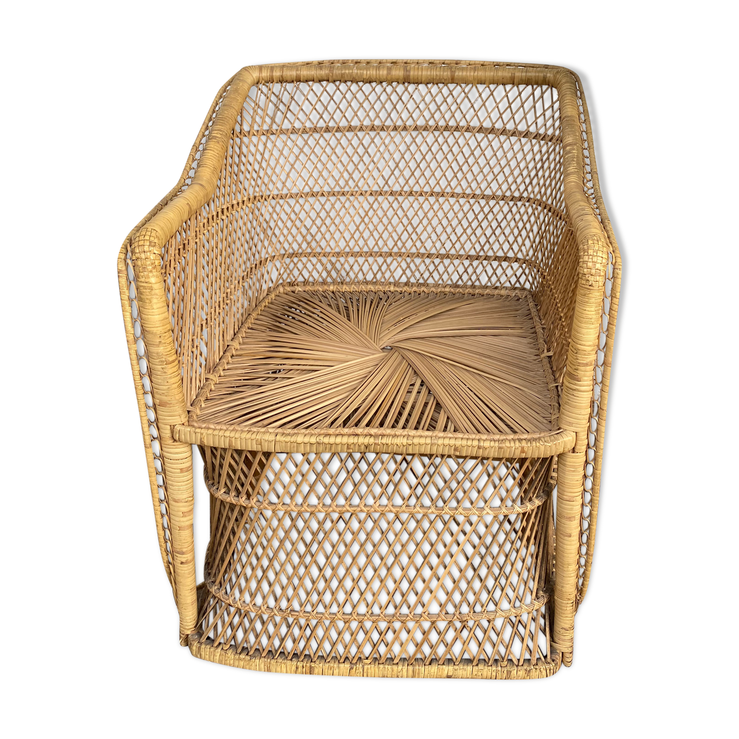 Rattan armchair