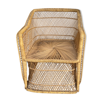 Rattan armchair