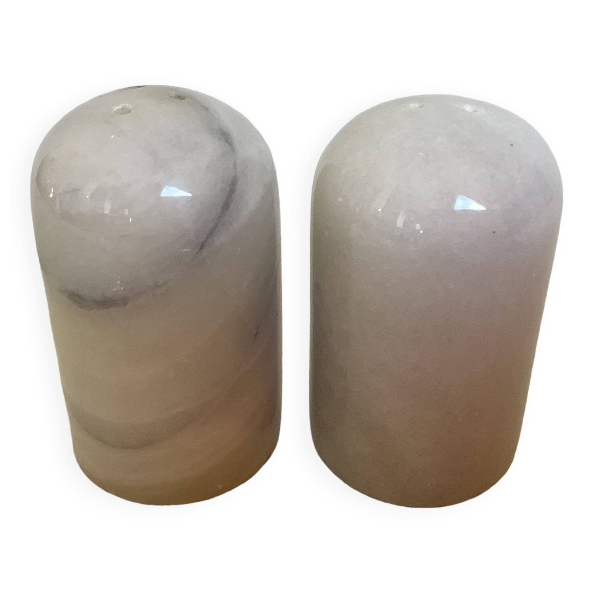 Salière et poivrier en marbre