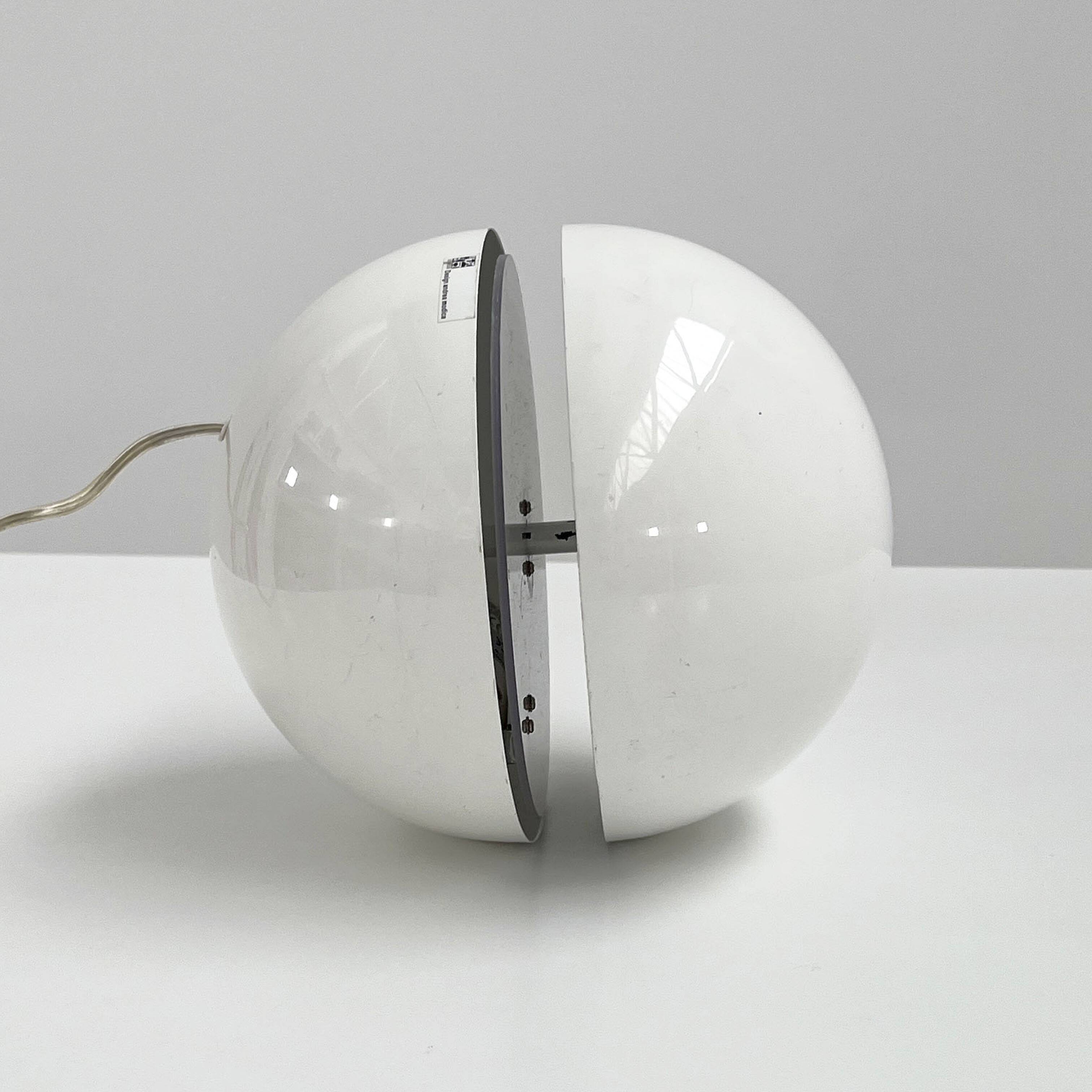 White Sphera Table Lamp by Andrea Modica for Lumess, 1970