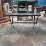 Small vintage coffee table metal legs