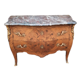 Louis XV style chest of drawers stamped "Gouffe"