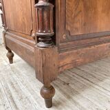 Drapery oak counter 1900