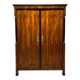 Empire Armoire in Walnut Veneer & Brass, Vienna, 1815