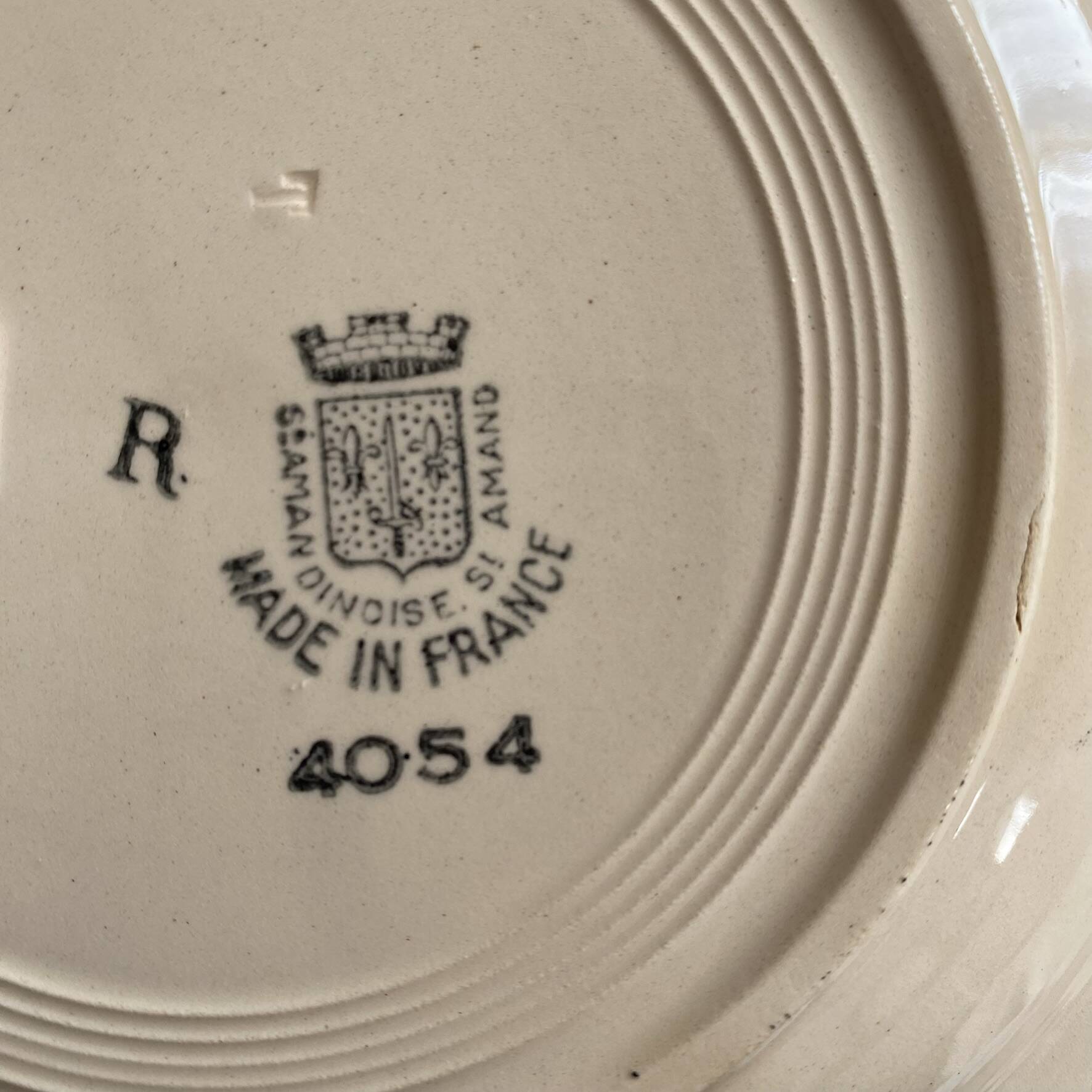 St Amand deep plates, 1930s