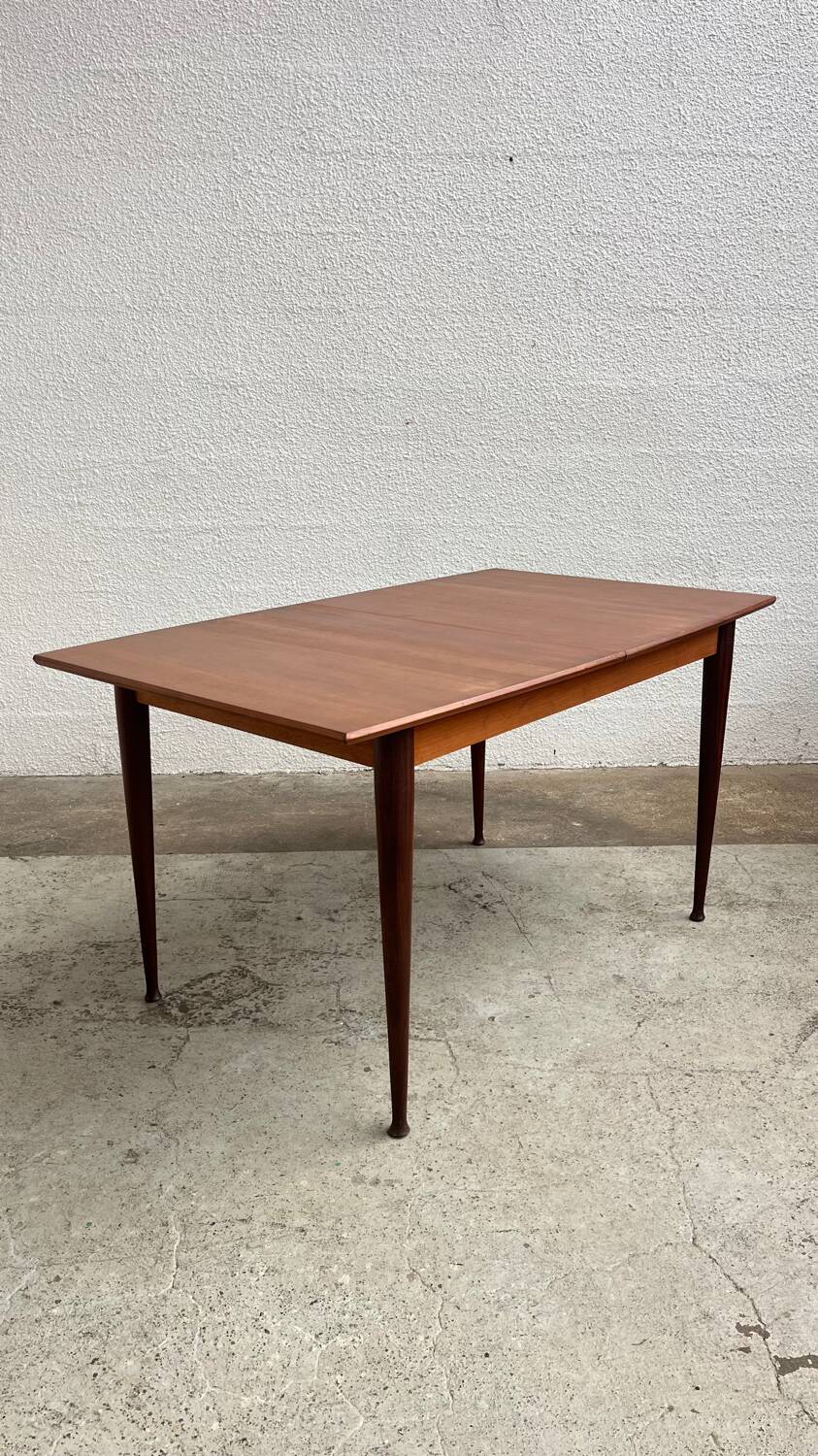 Table scandinave en teck avec rallonge