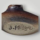 Vintage Stoneware Abstract Vase Jean Paul Brunet,Atelier Palègre  1970