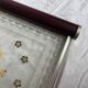 Small Art Deco tray in etched glass and chrome-plated metal – 1930s/40s