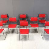Set of 8 dining chairs by Rudi Verelst for Novalux, 1970s