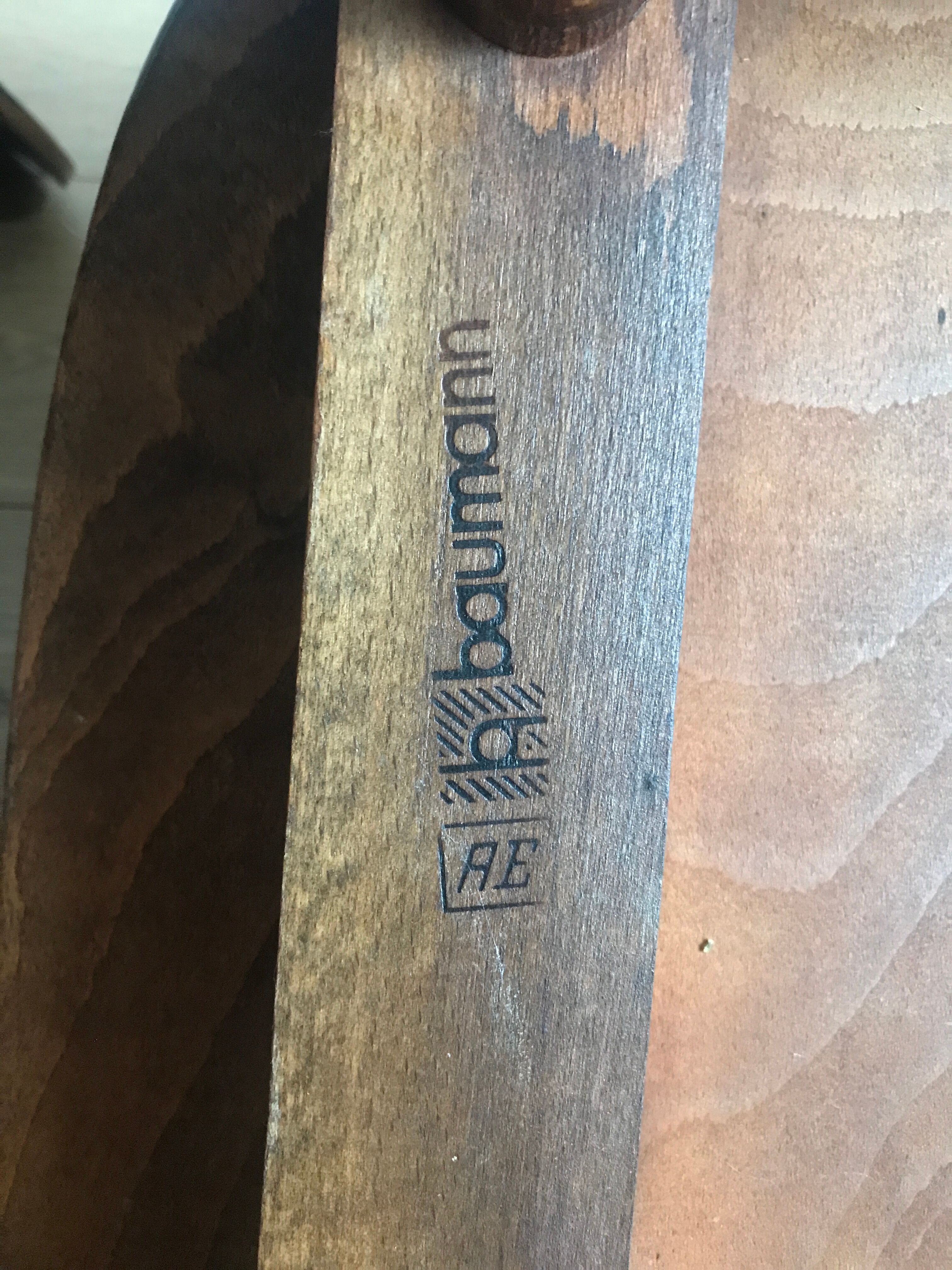 Pair of bistro chairs "rustic" model of baumann called "ant"