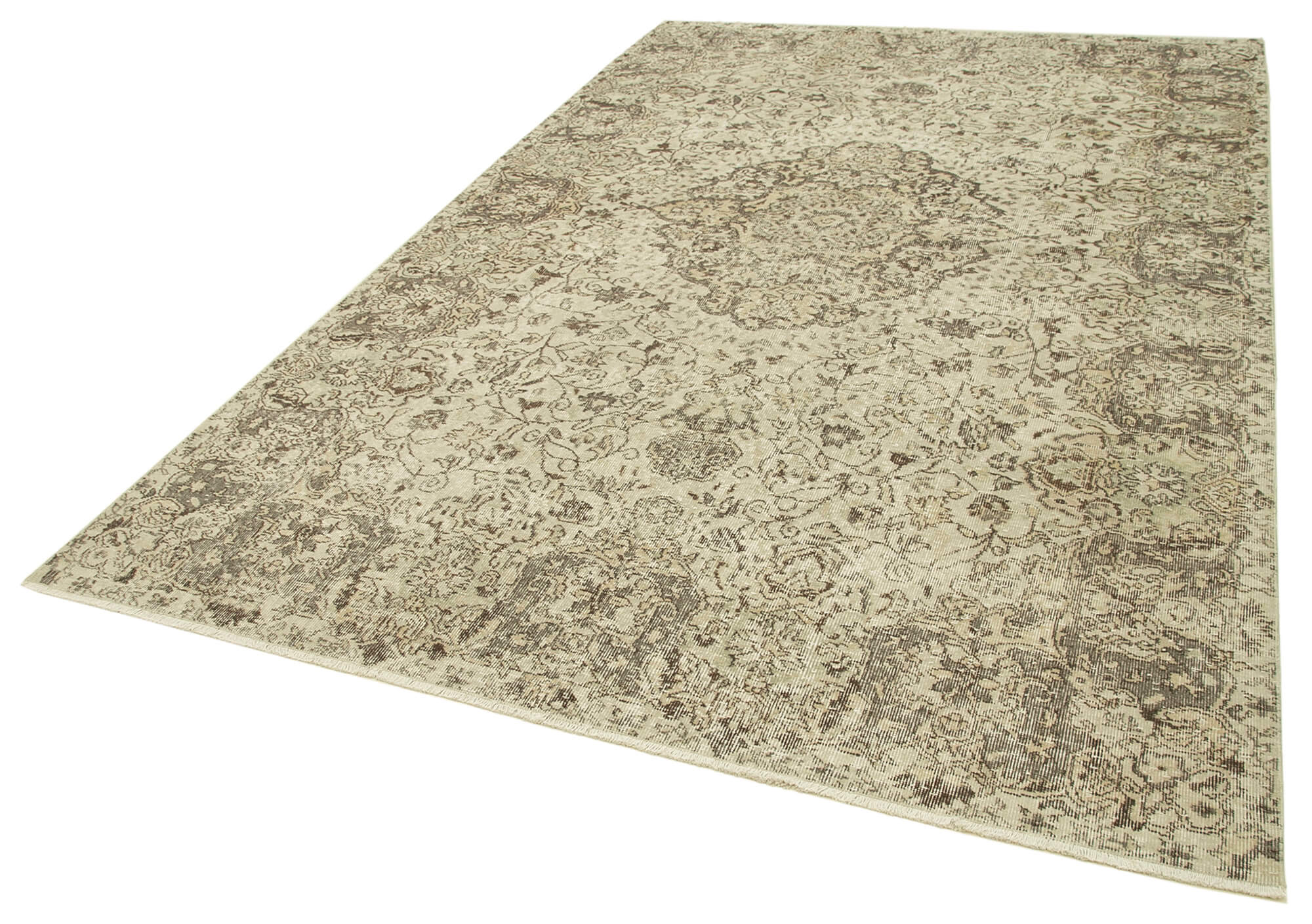 Handmade Decorative Oriental Beige Rug 203 cm x 310 cm