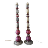 Pair of vintage lamp bases by Julie Prisca