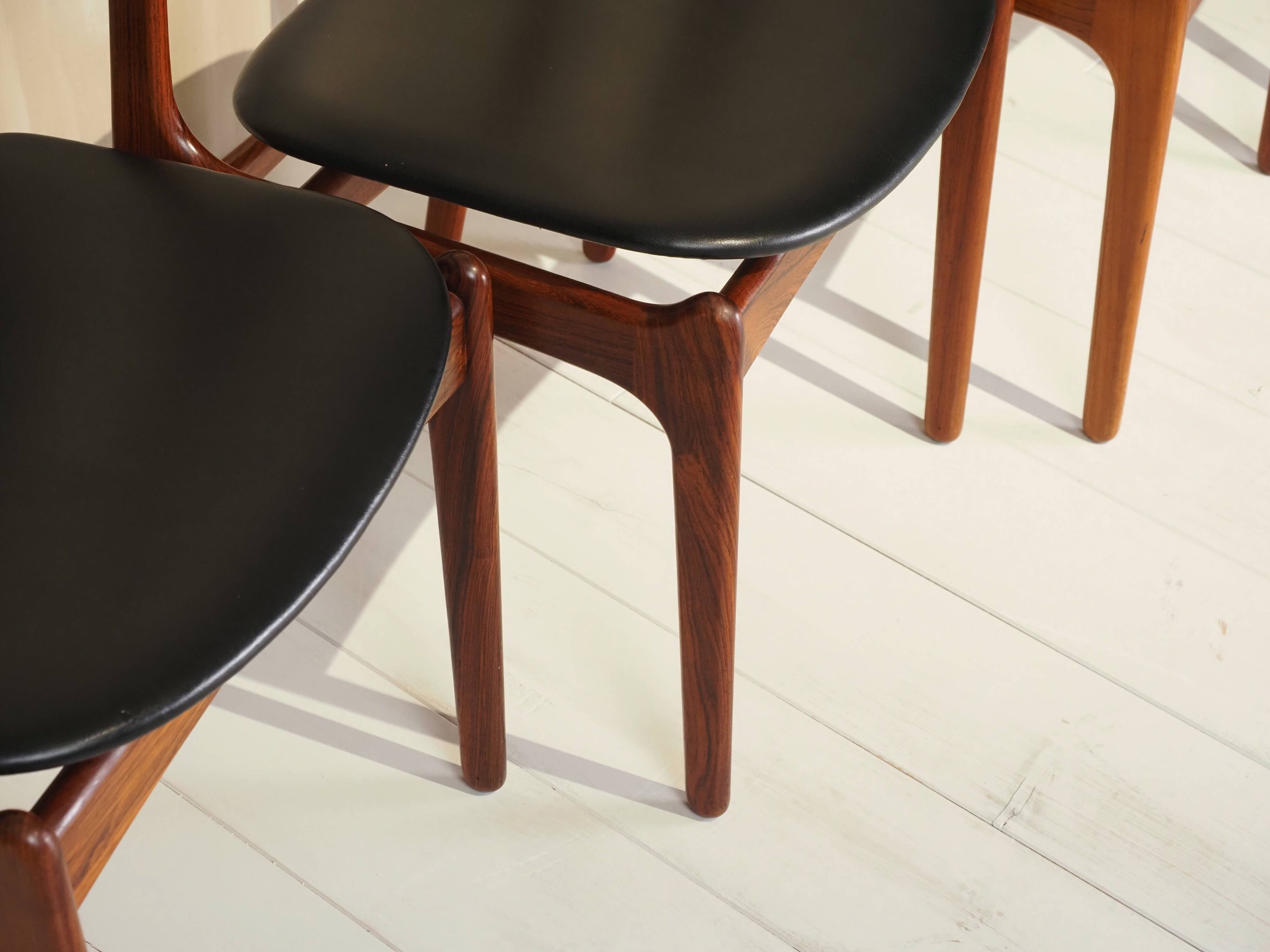 Model 49 dining chairs by Erik Buck for OD Møbler, 1960s