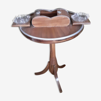 Vintage smoking pedestal table