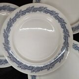 Set of 4 flat plates Terre de Fer Villeroy and Boch "Perlen"