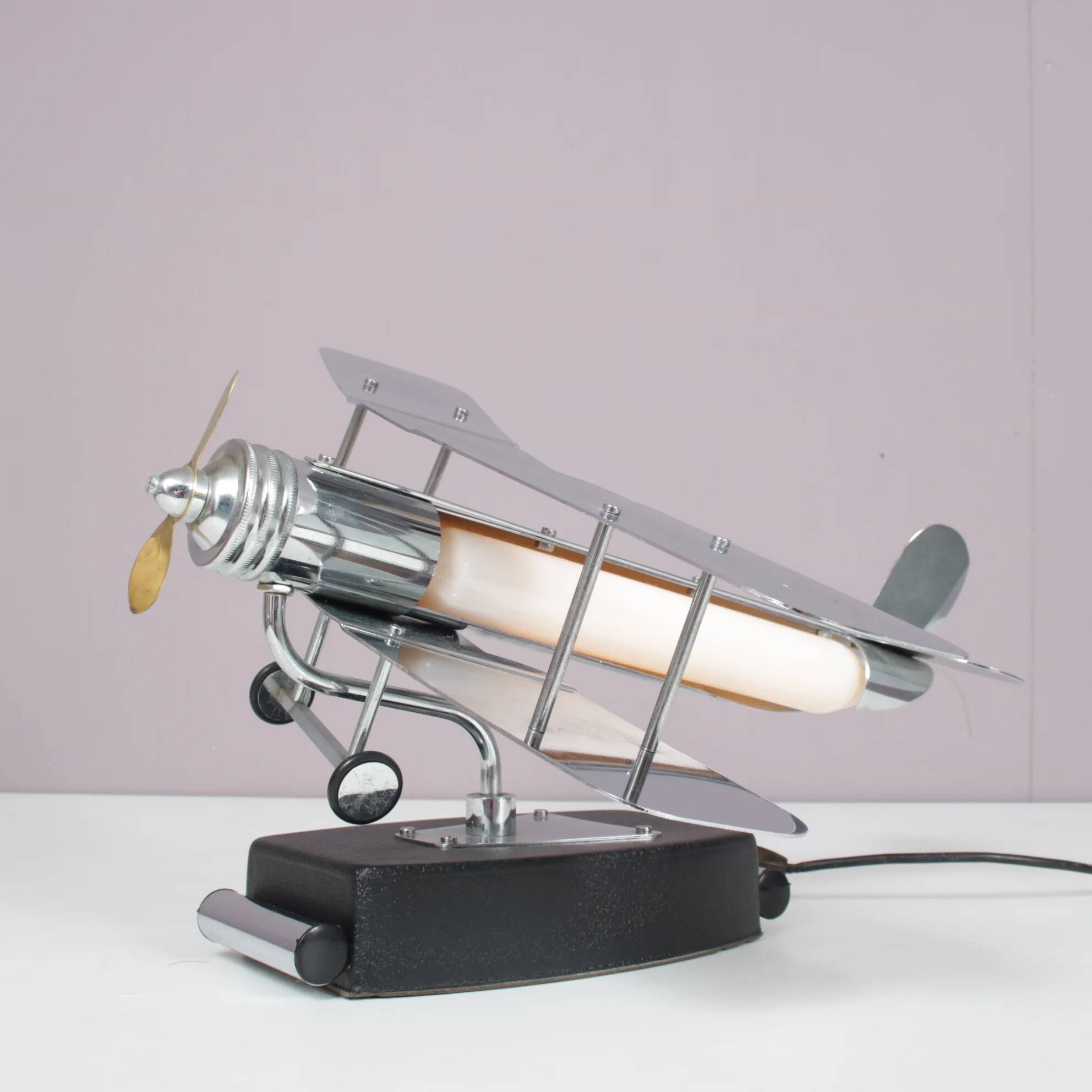 1950s Biplane table lamp from the USA