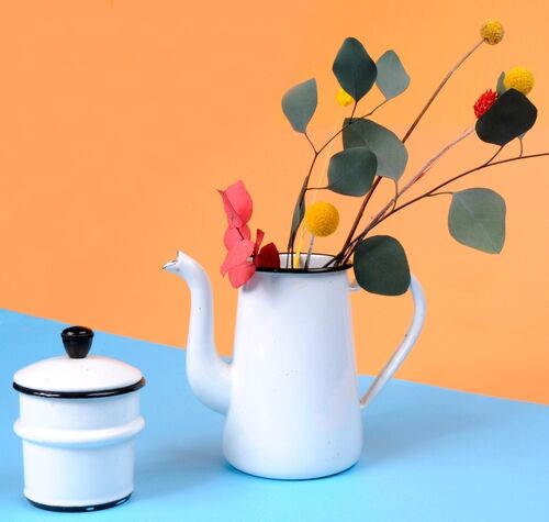 Vintage enamel teapot