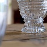 Carved crystal vase from the 50s