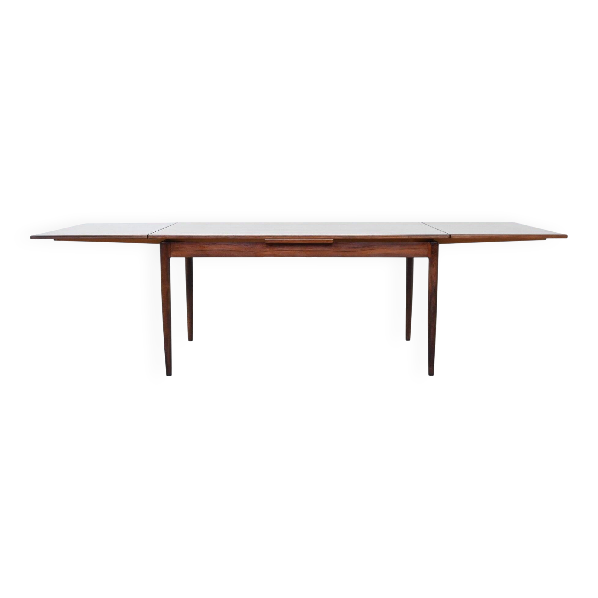 Niels Otto Moller large extendable dining table in rosewood Denmark 1960