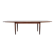 Niels Otto Moller large extendable dining table in rosewood Denmark 1960