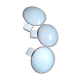 Vintage opaline round wall lamps - 40s/50s