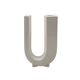 Space age U letter shaped solifleur vase, Marcel Radureau France 1970