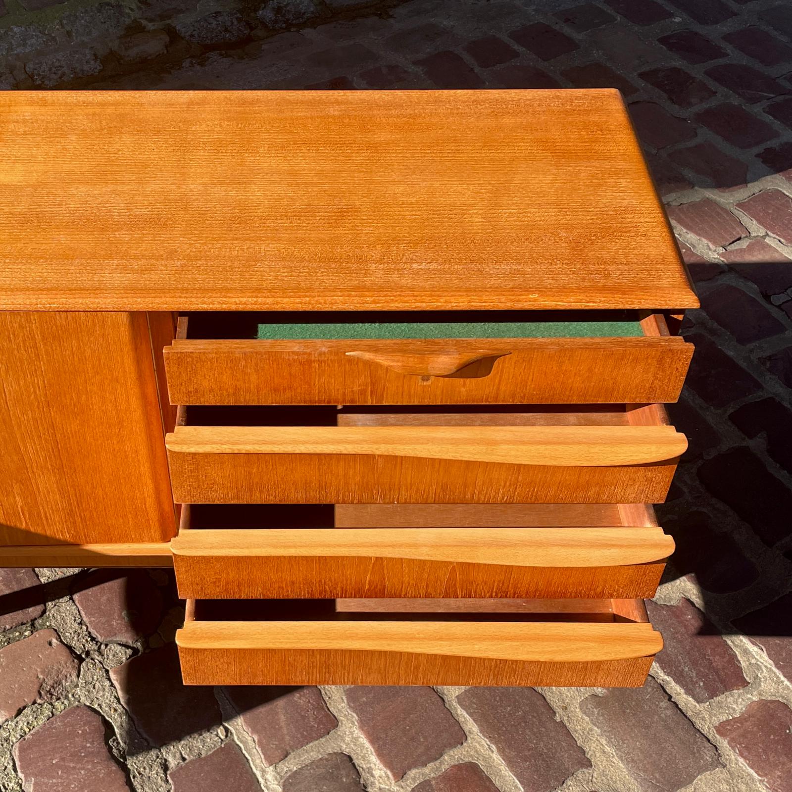 1960s teak Scandinavian enfilade style