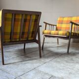 Paire de fauteuils années 60 style scandinave marque Stella