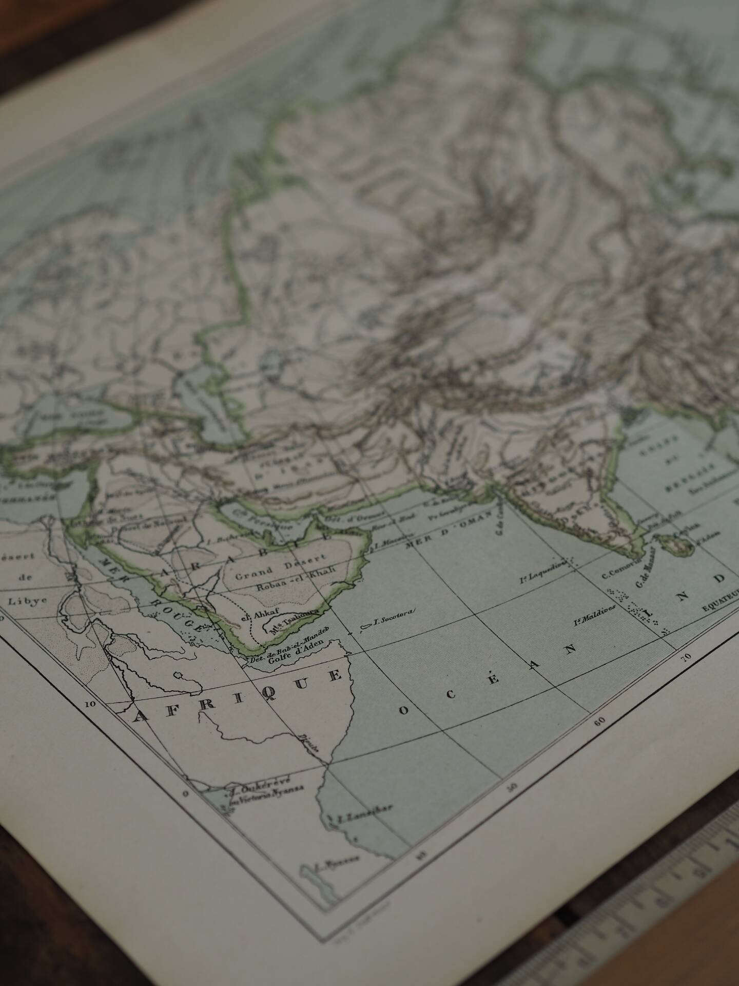 Old map of Asia 1887 – Vintage geographical map
