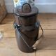 Brown enamelled sheet jar
